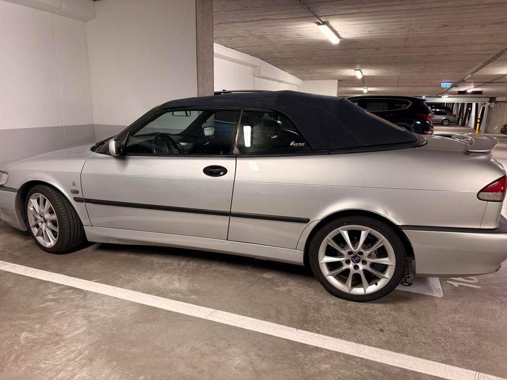 Saab 900 2.0 Turbo Cabrio 1995 Grijs Viggen look, Voorwielaandrijving, Zwart, 4 cilinders, Cabriolet