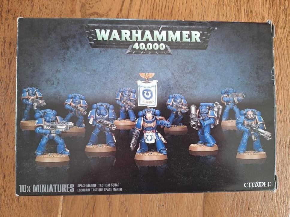 Warhammer 40K Space Marine Tactical Squad (10x) nieuw indoos, Ophalen of Verzenden, Nieuw, 1:35 tot 1:50, Figuur of Figuren