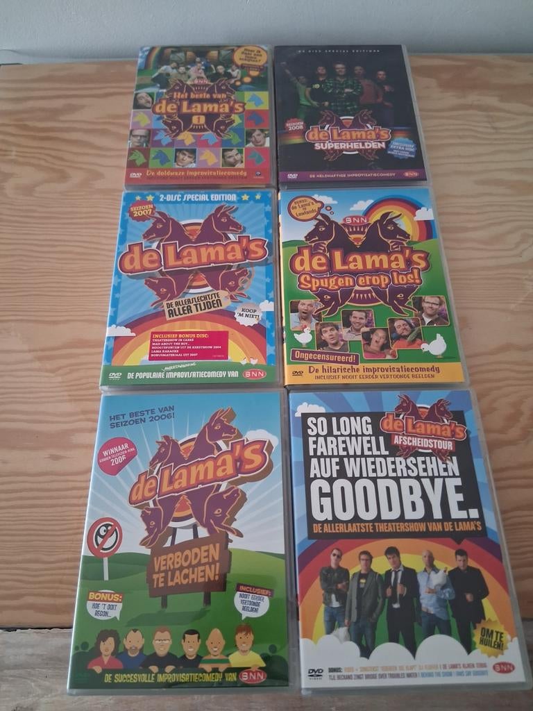 6x DVDs de Lama's, Alle leeftijden, Ophalen of Verzenden, Zo goed als nieuw