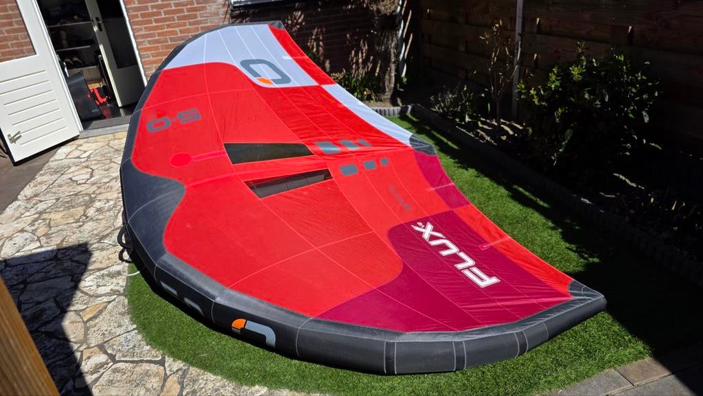 Ozone flux v2  5m2  wingfoil  wing,, Ophalen of Verzenden, Zo goed als nieuw, Wingsurf-wing