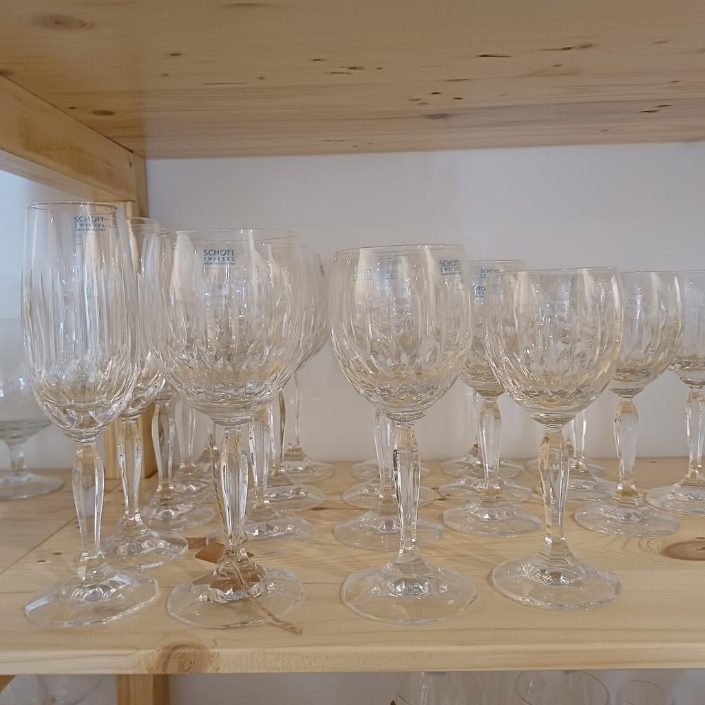 Schott Zwiesel glasservies Chelsey, Antiek en Kunst, Antiek | Glas en Kristal, Ophalen of Verzenden