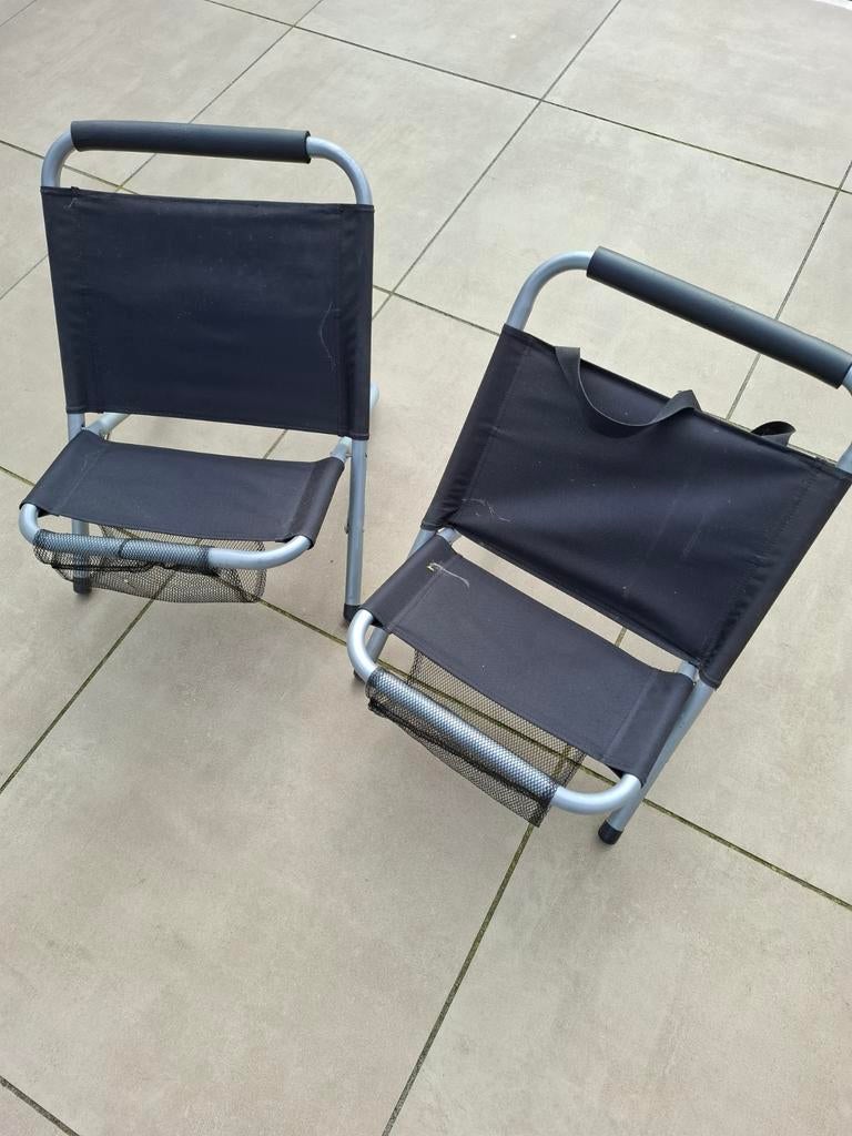 2x strandstoel inklapbaar, Ophalen, Gebruikt, Campingstoel