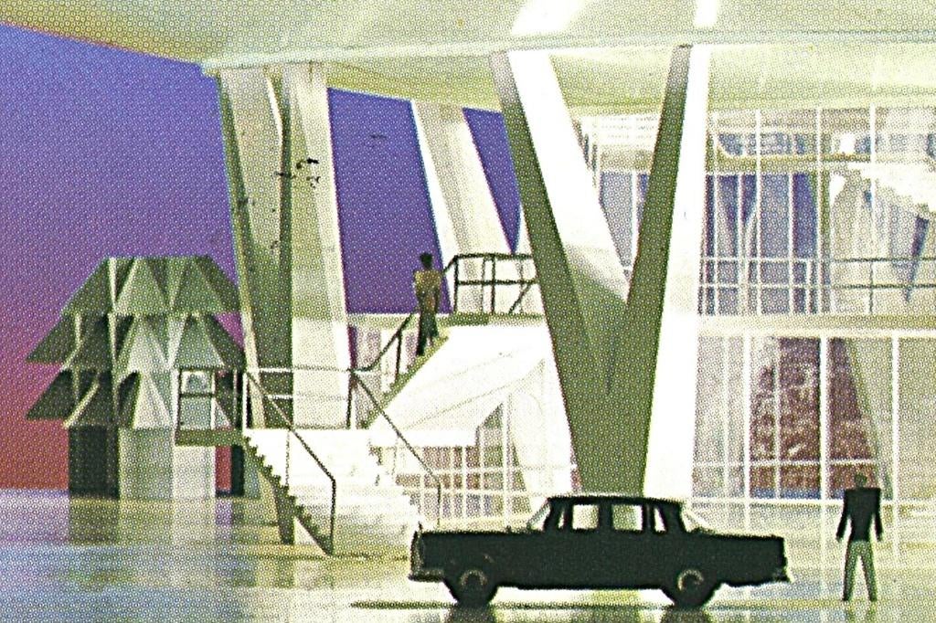 802317 Eindhoven 1966 Speciale stempel Evoluon Wederopbouw, Ophalen of Verzenden, 1960 tot 1980, Gelopen, Noord-Brabant