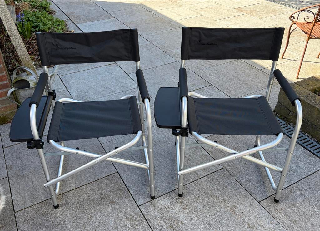 Isabella campingstoelen met zijtafel - Set van 2, Ophalen, Zo goed als nieuw, Campingstoel