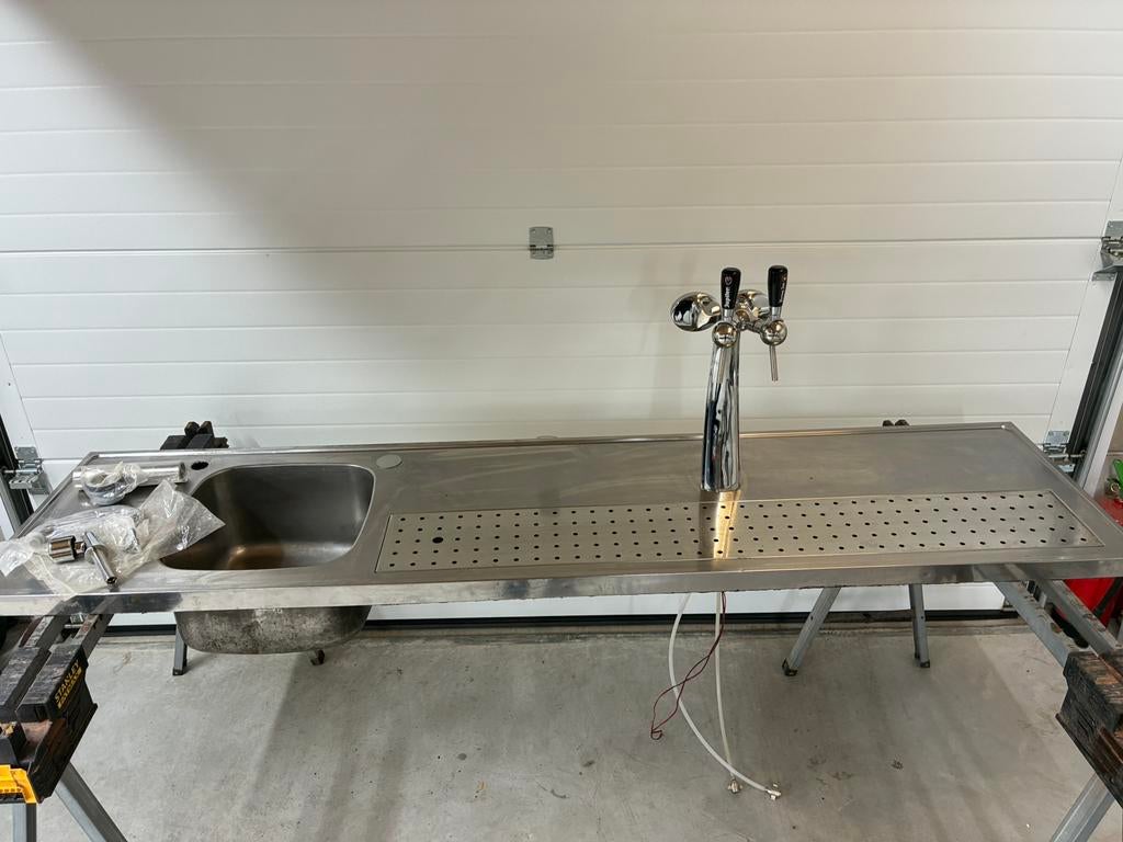 Lekblad biertap rvs spoelbak thuistap lekbak tapblad bar, Ophalen