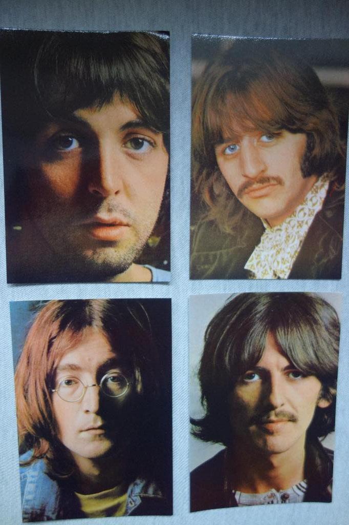 The Beatles 4 briefkaarten, Verzenden, Nieuw, Foto of Kaart