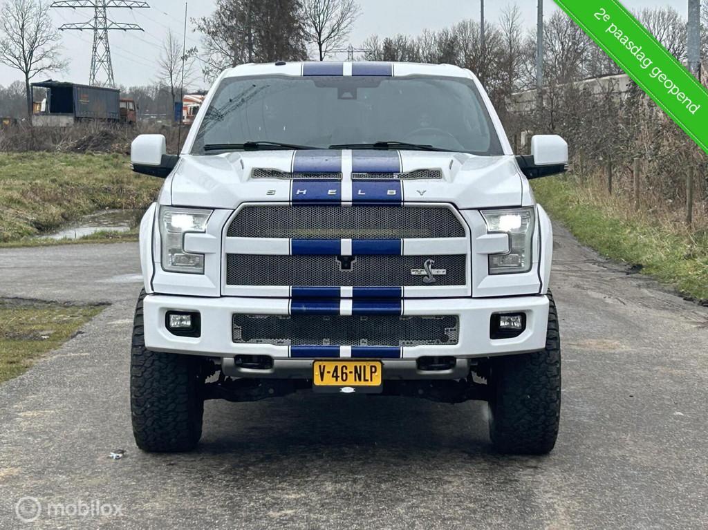 Ford F150 Shelby 5.0 V8 Supercharged 750pk Marge!, Auto's, Automaat, Lederen bekleding, Gebruikt, Wit