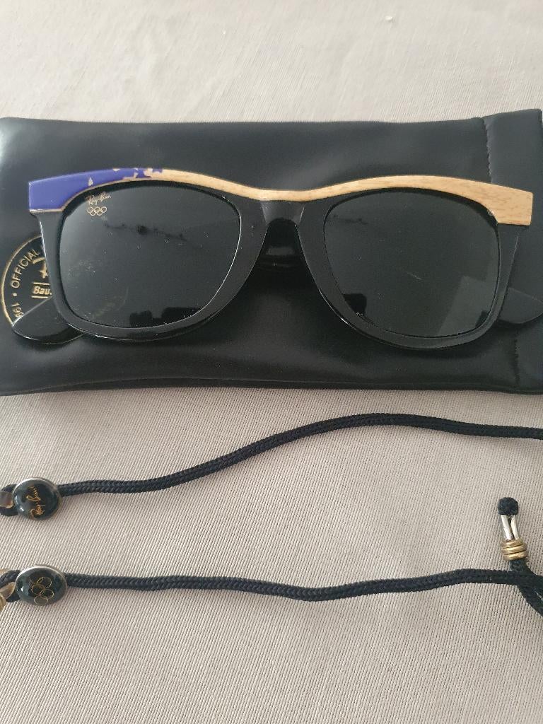 Ray Ban Wayfarer Olympic Lillehammer 1994 winterspelen, Zonnebril, Zwart, Nieuw, Ophalen of Verzenden