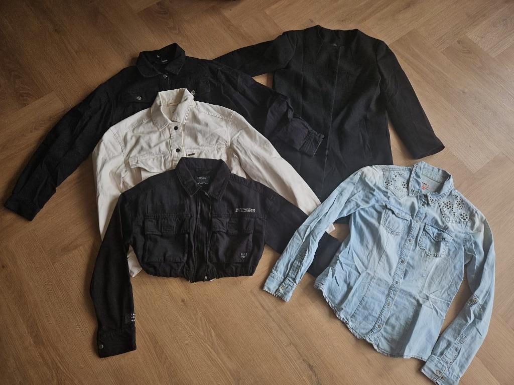 5 x jas blouse spijkerblouse Only Benetton Revelation, Overige kleuren, Zo goed als nieuw, Maat 36 (S), Bershka