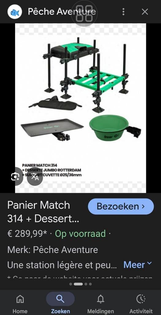 Nieuw in doos zitkist vissen, Ophalen of Verzenden, Nieuw, Overige typen