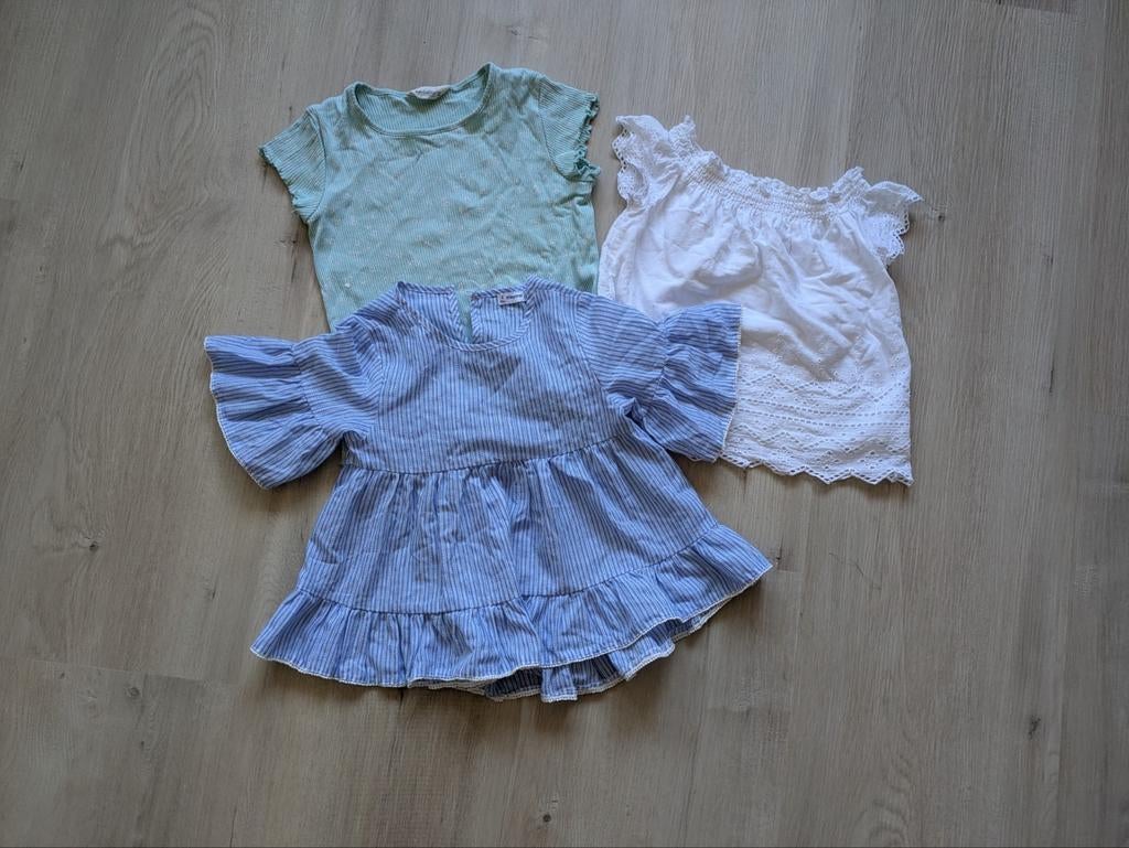 Shirts en blousje maat 128, Mayoral, Meisje, Ophalen of Verzenden, Zo goed als nieuw