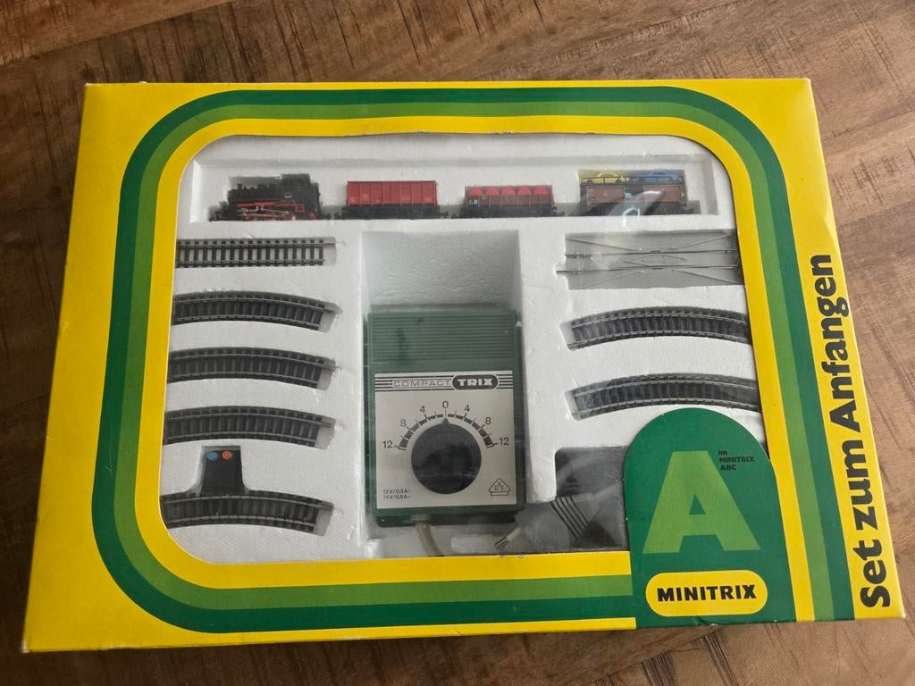 Vintage Minitrix complete set, Hobby en Vrije tijd, Ophalen of Verzenden, Gelijkstroom, Trix