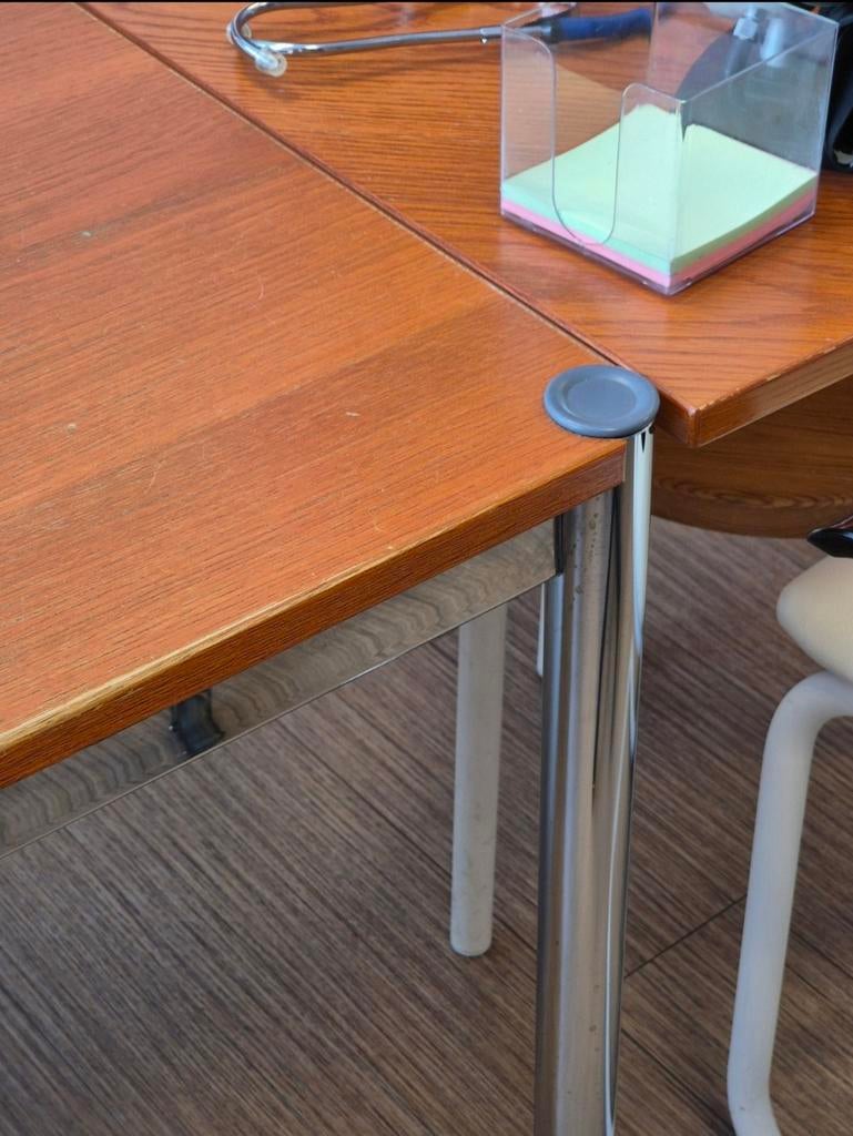 Vintage design bureau / vergadertafel 160cm, Ophalen of Verzenden, Gebruikt, Bureau