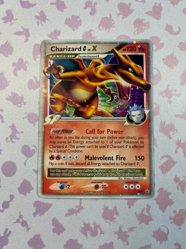CHARIZARD G LV.X DPPR 45 SP NEAR MINT, Hobby en Vrije tijd, Verzamelkaartspellen | Pokémon, Ophalen of Verzenden, Zo goed als nieuw