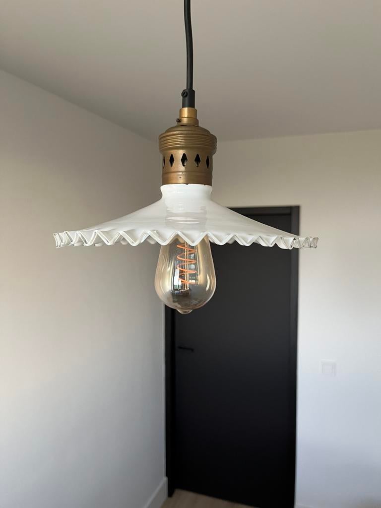 Vintage plafond lamp, Ophalen of Verzenden