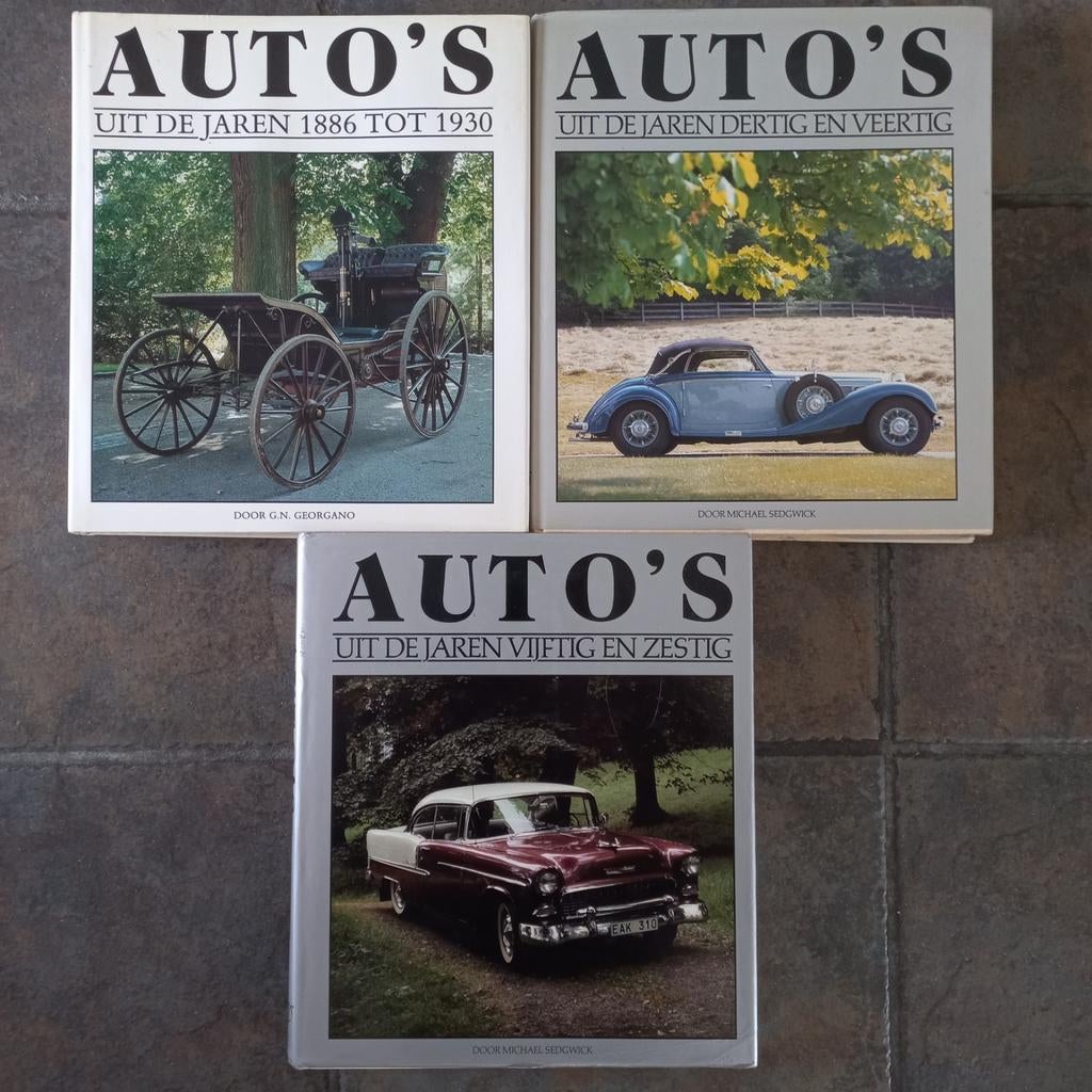 3 Dikke Autoboeken over heel veel auto's., Ophalen of Verzenden, Gelezen, Algemeen