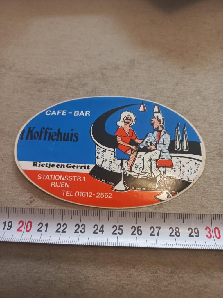 Cafe bar koffiehuis rietje en gerrit rijen, Ophalen of Verzenden, Zo goed als nieuw