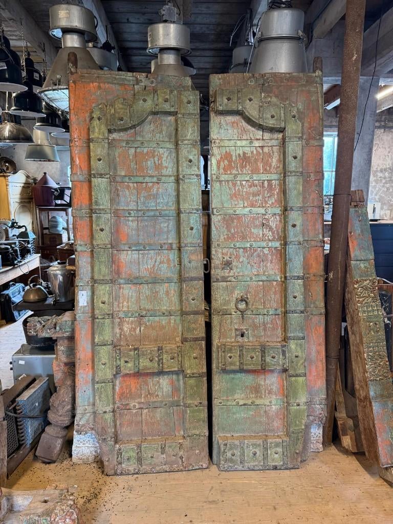 Oude Kasteel Deuren poortdeuren, Doe-het-zelf en Verbouw, Deuren en Horren, Gebruikt, Binnendeur, 215 cm of meer, 120 cm of meer