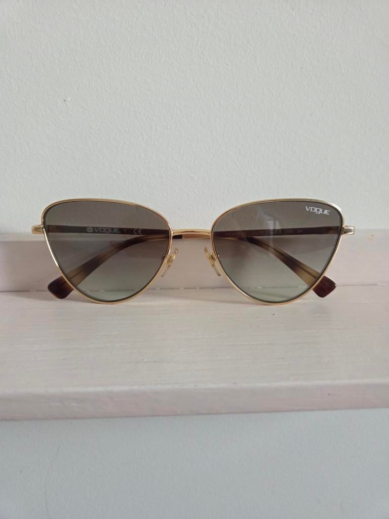 Vogue VO 4145-SB Zonnebril goud/groen., Overige merken, Zonnebril, Overige kleuren, Ophalen of Verzenden
