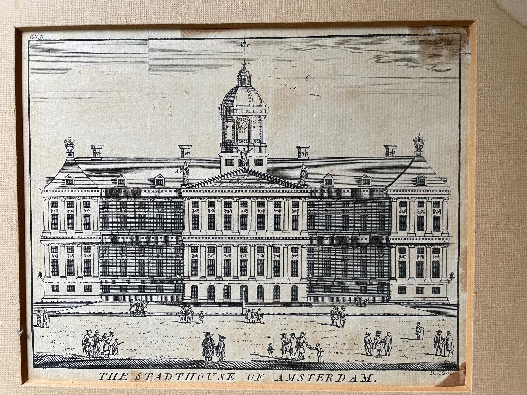 Gravure Paleis op de Dam / Amsterdam - P0455, Ophalen of Verzenden, Gravure, 1700 - 1799