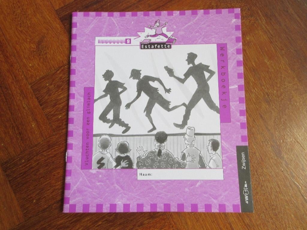 Werkboek 9 Estafette : Vluchten voor een glimlach, Ophalen of Verzenden, Zo goed als nieuw, Taal en Lezen