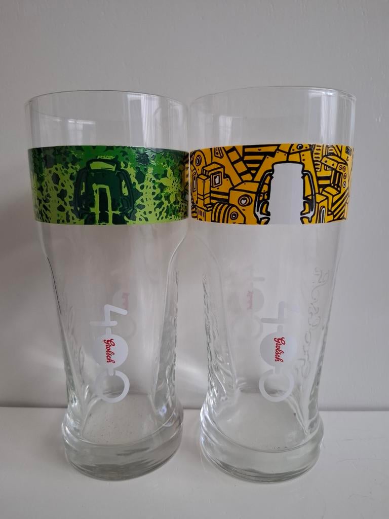 Grolsch glazen (1), Ophalen of Verzenden, Zo goed als nieuw, Glas of Glazen, Grolsch