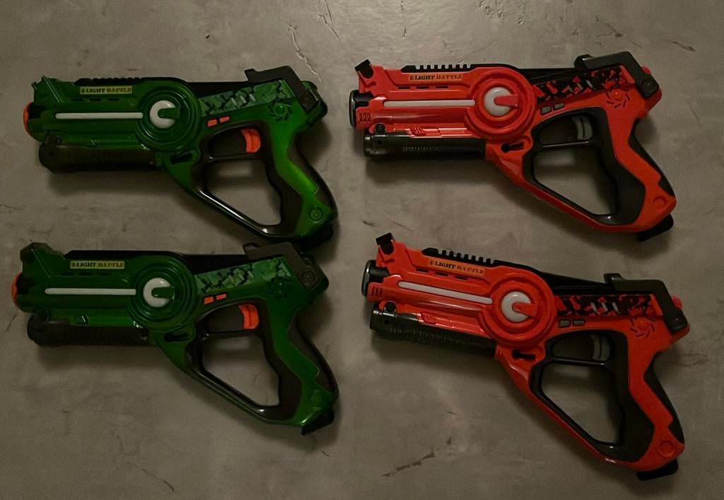 Set van 4 Light Battle Active laserguns, Kinderen en Baby's, Speelgoed | Buiten | Actiespeelgoed, Ophalen of Verzenden, Zo goed als nieuw