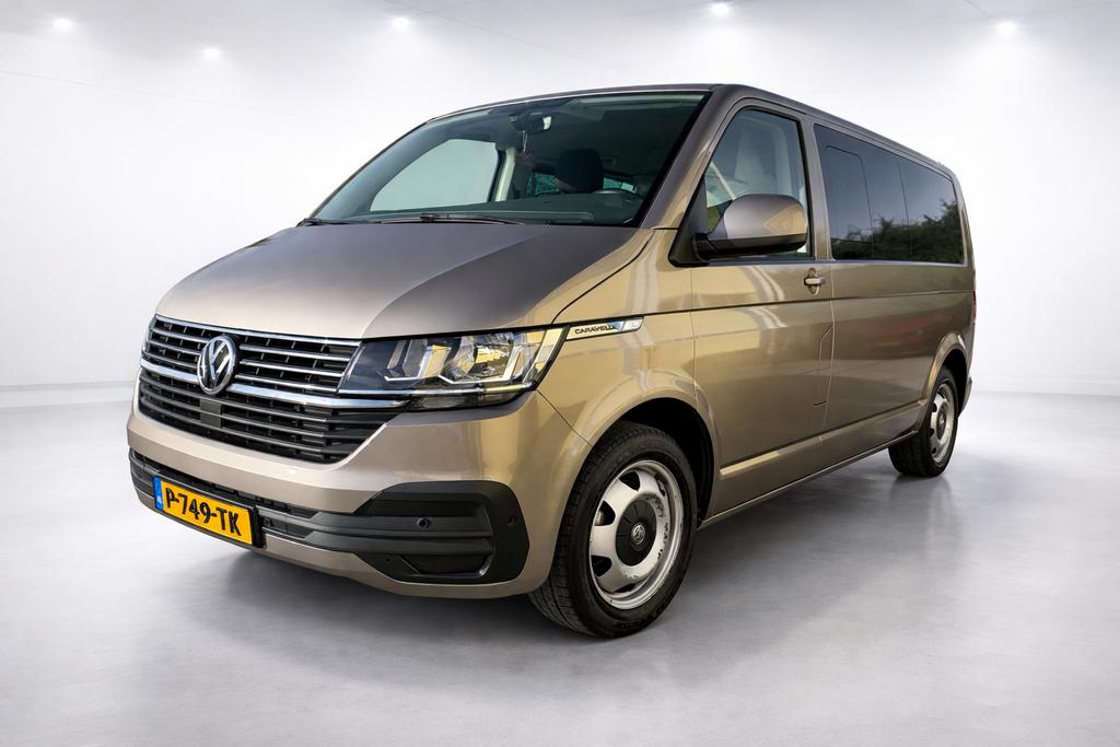 Volkswagen Caravelle ABT E 2021 | volledig electrisch, Auto's, Stof, Zwart, 9 stoelen, 2043 kg