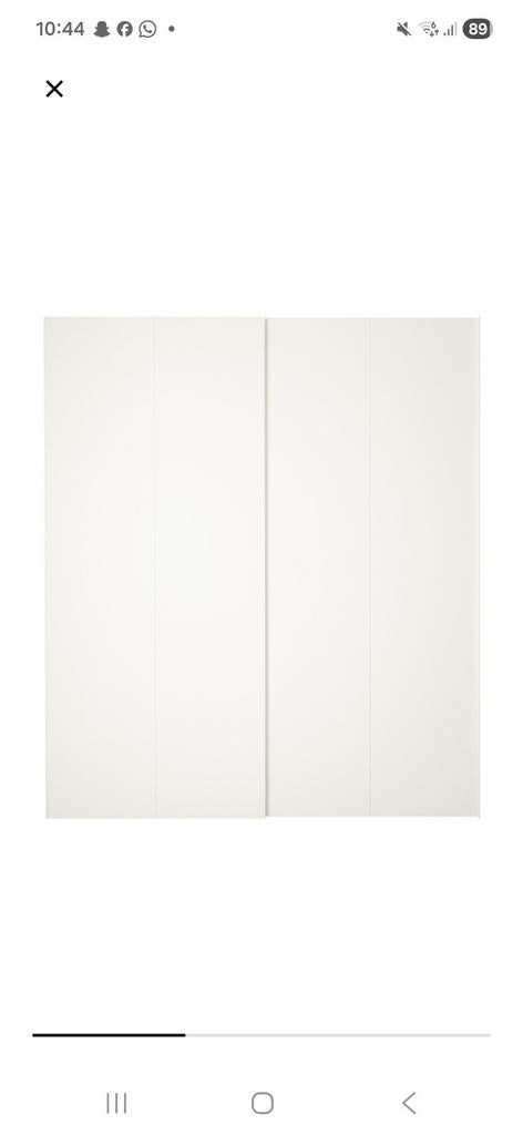 Schuifdeuren (HASVIK) voor ikea pax kasten, Ophalen, 200 cm of meer, Zo goed als nieuw, 200 cm of meer