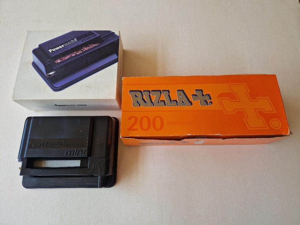 Powermatic sigarettenmaker met doos rizla + hulzen, Ophalen of Verzenden, Zo goed als nieuw, Overige typen