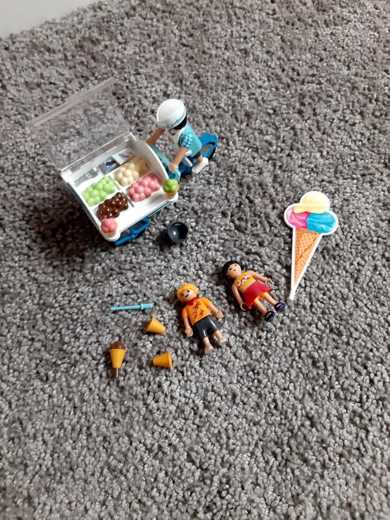 Playmobil ijscoman kar 9426, Ophalen of Verzenden, Zo goed als nieuw, Complete set