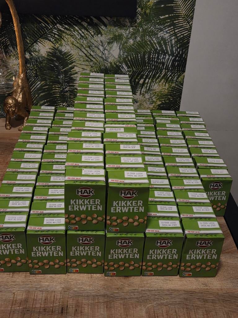 104 pakken HAK Kikkererwten, Ophalen of Verzenden