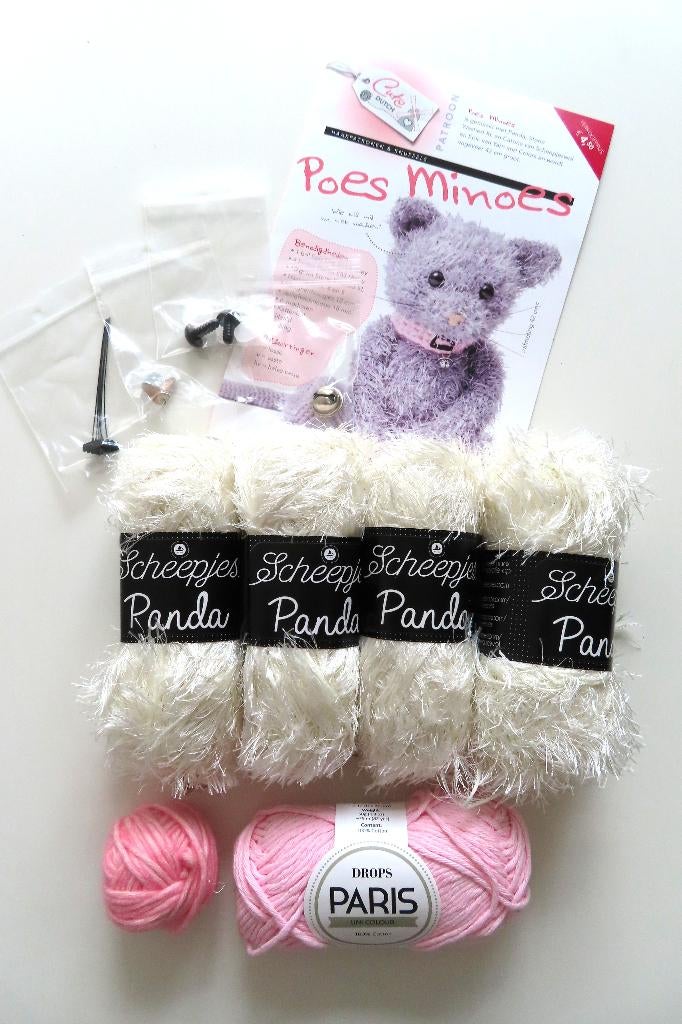 Haakpakket Poes Minoes Cute Dutch *Nieuw* (4844), Hobby en Vrije tijd, Breien en Haken, Nieuw, Haken, Wol of Garen, Ophalen of Verzenden