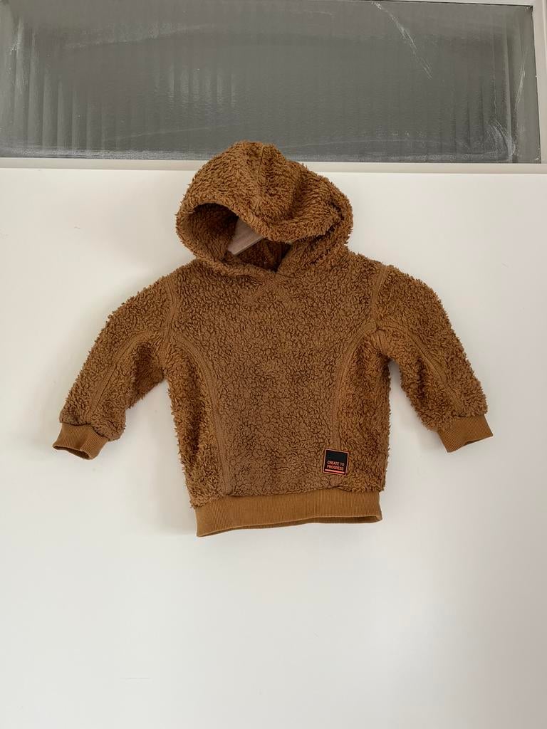 Lichtbruine basic effen teddy trui / hoodie, maat 92 Zeeman, Ophalen of Verzenden, Zo goed als nieuw, Meisje, Trui of Vest