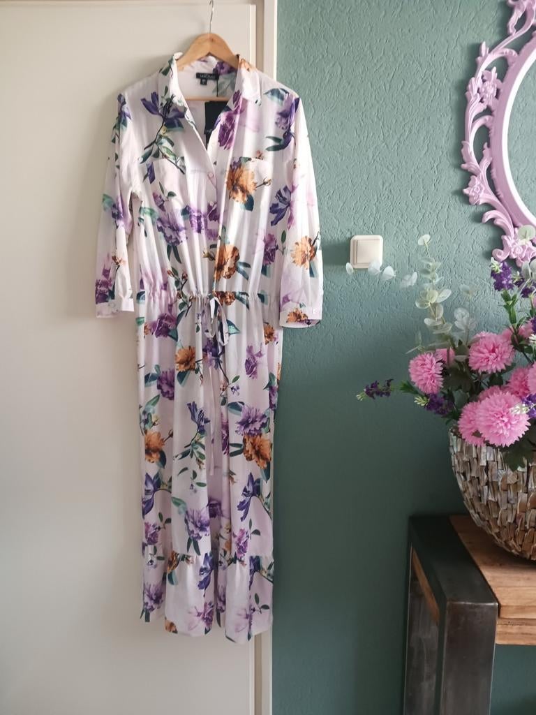 LaDress maxi jurk, L. Nieuw!, Kleding | Dames, Jumpsuits, Wit, Maat 42/44 (L), Nieuw, Ophalen of Verzenden