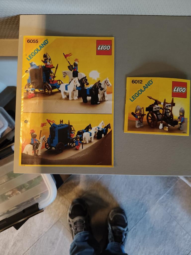 Lego Legoland 6055 en 6012 Vintage Riddersets, Ophalen of Verzenden, Gebruikt, Complete set, Lego