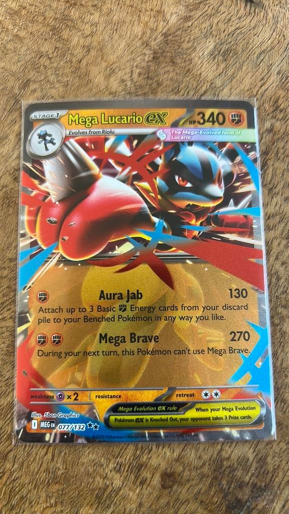 Mega lucario ex, Ophalen of Verzenden, Zo goed als nieuw