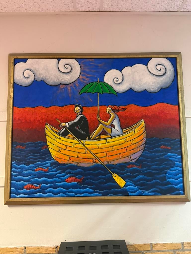 Jacques Tange - “Ubscured from the sun”, Antiek en Kunst, Ophalen