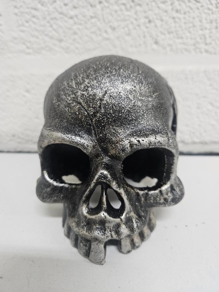 GIETIJZEREN SKULL , DOODSHOOFD , HORROR , GRIEZEL , SCHEDEL, Verzamelen, Beelden en Beeldjes, Ophalen of Verzenden, Nieuw, Mens