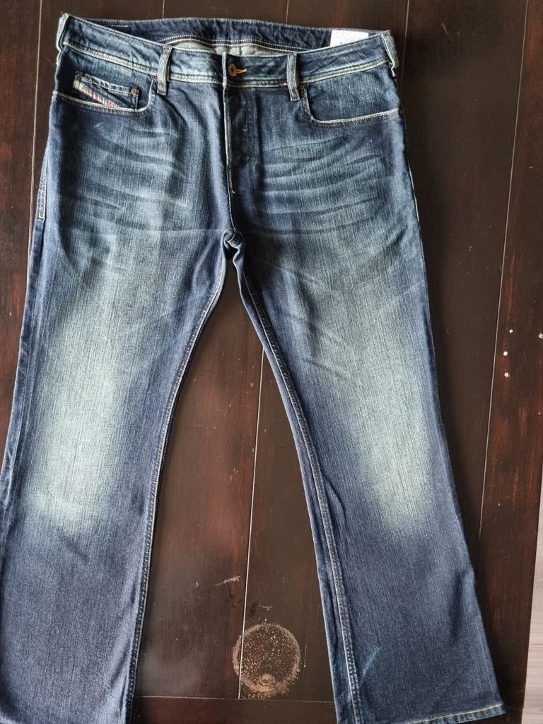 ZGAN CLASSIC DIESEL ZATHAN BOOTCUT STRETCH JEANS SIZE 36/32!, W36 - W38 (confectie 52/54), Diesel, Blauw, Ophalen of Verzenden