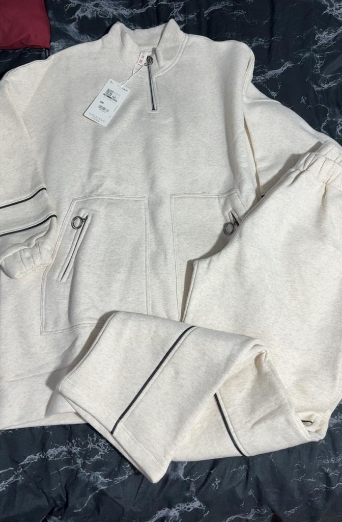 Witte joggingpak met rits - Nieuw, Ophalen of Verzenden, Nieuw