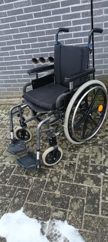 rolstoel met zgan zit kussen zitbreedte +- 43 cm, Ophalen of Verzenden, Inklapbaar, Gebruikt, Duwrolstoel