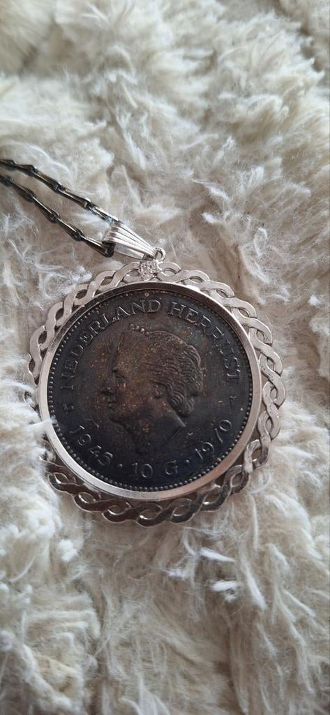Zilveren Juliana 10 gulden munt 1970, Ophalen, Zilver