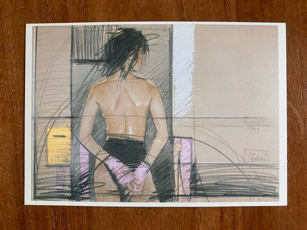 Nico Vrielink 1989 - Naakt model met handen op de rug, Ophalen of Verzenden, 1980 tot heden, Ongelopen, Overige thema's