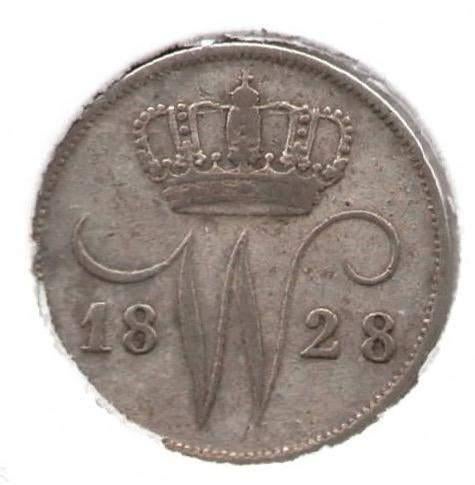 Nederland 10 cent 1828-U Willem 1