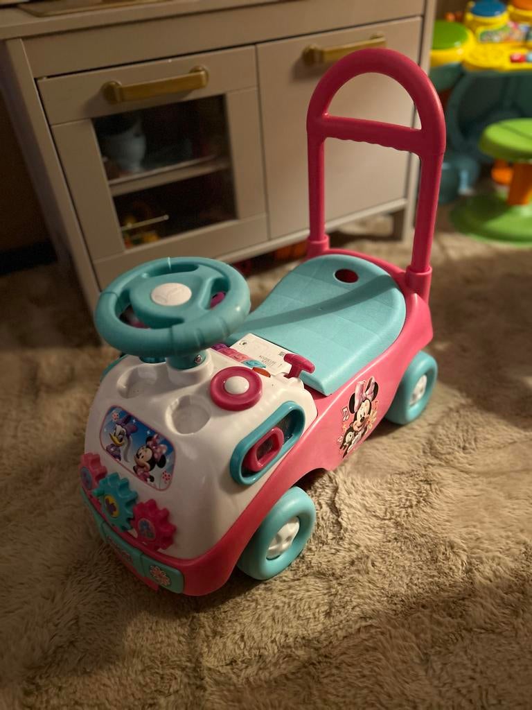Mickey Mouse Loopauto met Licht en Geluid, Ophalen of Verzenden, Nieuw, Loopvoertuig