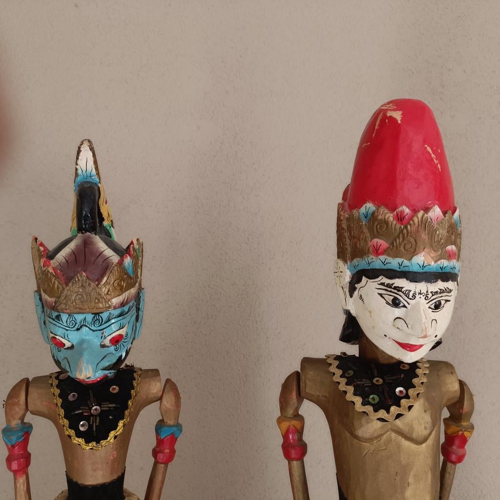 Indonesische wajangpoppen, Antiek en Kunst, Kunst | Niet-Westerse kunst, Ophalen of Verzenden