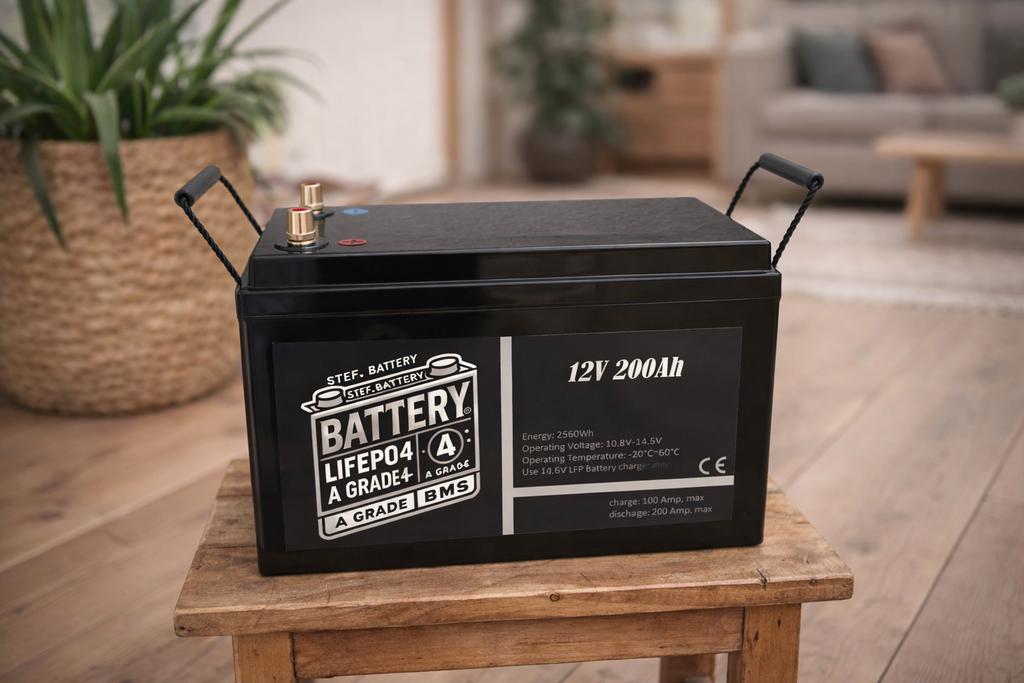 12V 200Ah LiFePO4 lithium accu’s met optie Bluetooth NIEUW, Auto-onderdelen, Ophalen of Verzenden, Nieuw