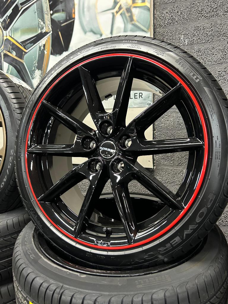 ACTIE | 18 INCH BORBET LX MET PIRELLI 5X112 GOLF LEON A3 ETC, 18 inch, Banden en Velgen, Nieuw, Ophalen of Verzenden