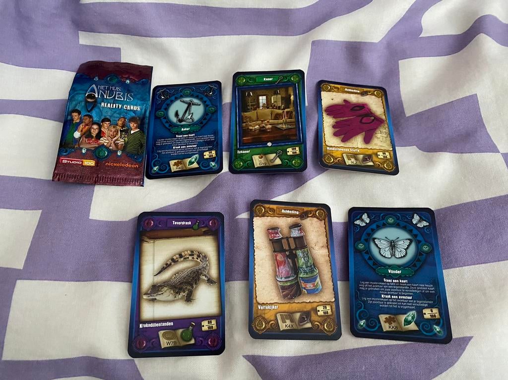 6x Het Huis Anubis kaarten, Verzamelen, Ophalen of Verzenden, Zo goed als nieuw